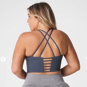 NVGTN Stone Grey Matrix Bra Top